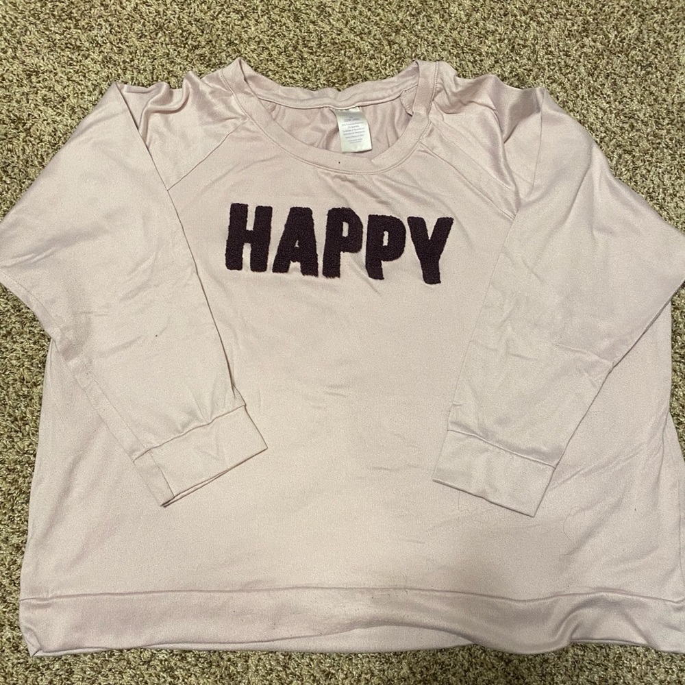 Pink sweatshirt size 3X.
